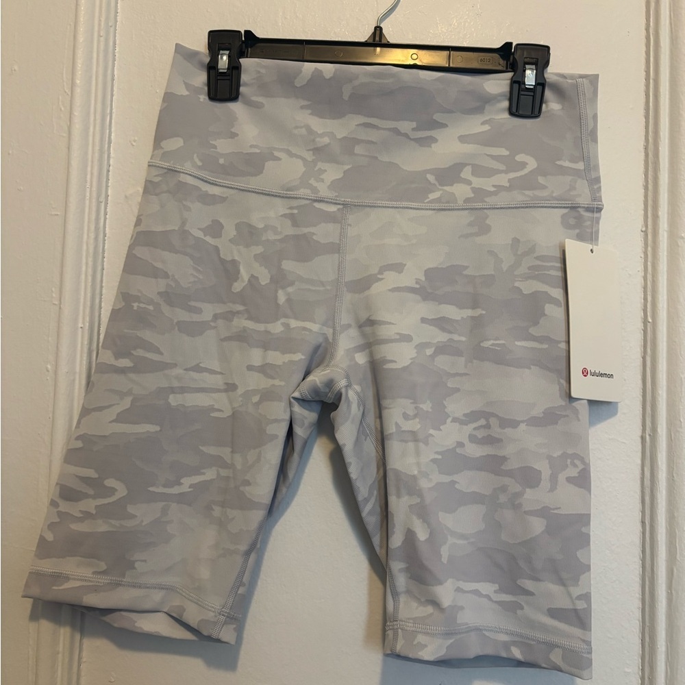 Lululemon Wunder Under Short 10" Ribbed Incognito Camo Jacquard size 12